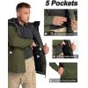 image33000ft Mens Rain Jacket 3Layer Performance Lightweight Rain Jackets Waterproof with Hood for Hiking Ski Sailing CyclingBlackish Green