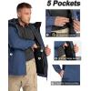 image33000ft Mens Rain Jacket 3Layer Performance Lightweight Rain Jackets Waterproof with Hood for Hiking Ski Sailing CyclingIndigo