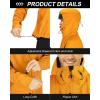 image33000ft Mens Rain Jacket 3Layer Performance Lightweight Rain Jackets Waterproof with Hood for Hiking Ski Sailing CyclingYellow