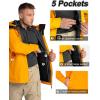 image33000ft Mens Rain Jacket 3Layer Performance Lightweight Rain Jackets Waterproof with Hood for Hiking Ski Sailing CyclingYellow