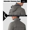 image33000ft Mens Rain Jacket Lightweight Rain Jackets Waterproof with Hood Breathable Rain Coat for Golf Hiking Fishing TravelGrey