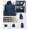 image33000ft Mens Rain Jacket Waterproof Lightweight Raincoat Packable Rain Shell Windbreaker with Hood for Golf Hiking TravelRoyal Blue