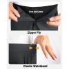 image33000ft Mens Rain Pants Full Zip Waterproof Pants Breathable Rain Over Trousers for Outdoor Hiking Golf WorkBlack