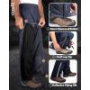 image33000ft Mens Rain Pants Full Zip Waterproof Pants Breathable Rain Over Trousers for Outdoor Hiking Golf WorkDeep Blue