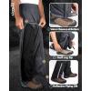 image33000ft Mens Rain Pants Full Zip Waterproof Pants Breathable Rain Over Trousers for Outdoor Hiking Golf WorkGrey