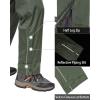 image33000ft Mens Rain Pants Waterproof Rain Over Pants Windproof Outdoor Pants for Hiking FishingArmy Green