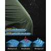 image33000ft Mens Rain Pants Waterproof Rain Over Pants Windproof Outdoor Pants for Hiking FishingArmy Green