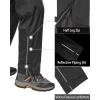image33000ft Mens Rain Pants Waterproof Rain Over Pants Windproof Outdoor Pants for Hiking FishingBlack