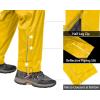 image33000ft Mens Rain Pants Waterproof Rain Over Pants Windproof Outdoor Pants for Hiking FishingSulphur Yellow