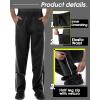 image33000ft Mens Rain Pants Waterproof Windproof Lightweight Outdoor Rain Over Pants for Fishing Golf Work HikingBlack