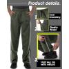 image33000ft Mens Rain Pants Waterproof Windproof Lightweight Outdoor Rain Over Pants for Fishing Golf Work HikingGreen