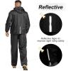 image33000ft Mens Rain Suit Packable Waterproof Lightweight Rain Gear for Golf Hiking Cycling 2 Pieces Jackets and PantsGrey