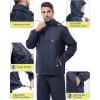 image33000ft Mens Rain Suit Packable Waterproof Lightweight Rain Gear for Golf Hiking Cycling 2 Pieces Jackets and PantsNavy