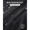image33000ft Mens Softshell Jacket with Hood Fleece Lined Windbreaker Lightweight Waterproof Jackets for HikingBlack