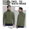 image33000ft Mens Softshell Jacket with Hood Fleece Lined Windbreaker Lightweight Waterproof Jackets for HikingOlive Green