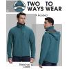 image33000ft Mens Softshell Jacket with Hood Fleece Lined Windbreaker Lightweight Waterproof Jackets for HikingSteel Blue
