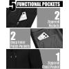 image33000ft Mens Softshell Jacket with Hood Waterproof Windbreaker Lightweight Rain Shell Jacket for Outdoor Hiking TravelBlack