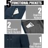 image33000ft Mens Softshell Jacket with Hood Waterproof Windbreaker Lightweight Rain Shell Jacket for Outdoor Hiking TravelBlue