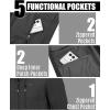image33000ft Mens Softshell Jacket with Hood Waterproof Windbreaker Lightweight Rain Shell Jacket for Outdoor Hiking TravelGrey