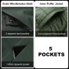image33000ft Mens Waterproof 3in1 Ski Jacket Warm Mountain Windbreaker Snow Rain Jackets Winter Coat with Puffer JacketArmy Green