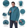 image33000ft Mens Waterproof 3in1 Ski Jacket Warm Mountain Windbreaker Snow Rain Jackets Winter Coat with Puffer JacketBlue