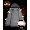 image33000ft Mens Waterproof 3in1 Ski Jacket Warm Mountain Windbreaker Snow Rain Jackets Winter Coat with Puffer JacketCharcoalGrey