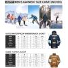 image33000ft Mens Waterproof 3in1 Ski Jacket Warm Mountain Windbreaker Snow Rain Jackets Winter Coat with Puffer JacketDark BlueBrown