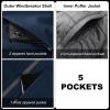 image33000ft Mens Waterproof 3in1 Ski Jacket Warm Mountain Windbreaker Snow Rain Jackets Winter Coat with Puffer JacketDark BlueGrey