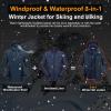image33000ft Mens Waterproof 3in1 Ski Jacket Warm Mountain Windbreaker Snow Rain Jackets Winter Coat with Puffer JacketLoyal BlueDeep Blue
