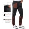 image33000ft Mens Waterproof Cycling Pants Windproof Breathable Athletic Mountain Bike Pants Running Hiking Sweatpants SportsBlack