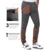 image33000ft Mens Waterproof Cycling Pants Windproof Breathable Athletic Mountain Bike Pants Running Hiking Sweatpants SportsGrey