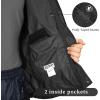 image33000ft Packable Rain Jacket Mens Lightweight Waterproof Rain Shell Jacket Raincoat with Hood for Golf Cycling WindbreakerBlack