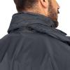 image33000ft Packable Rain Jacket Mens Lightweight Waterproof Rain Shell Jacket Raincoat with Hood for Golf Cycling WindbreakerBlue Grey