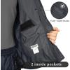 image33000ft Packable Rain Jacket Mens Lightweight Waterproof Rain Shell Jacket Raincoat with Hood for Golf Cycling WindbreakerBlueGrey