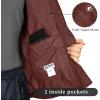 image33000ft Packable Rain Jacket Mens Lightweight Waterproof Rain Shell Jacket Raincoat with Hood for Golf Cycling WindbreakerDark Red