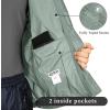 image33000ft Packable Rain Jacket Mens Lightweight Waterproof Rain Shell Jacket Raincoat with Hood for Golf Cycling WindbreakerIce Green