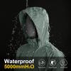 image33000ft Packable Rain Jacket Mens Lightweight Waterproof Rain Shell Jacket Raincoat with Hood for Golf Cycling WindbreakerIce Green