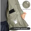 image33000ft Packable Rain Jacket Mens Lightweight Waterproof Rain Shell Jacket Raincoat with Hood for Golf Cycling WindbreakerKhaki
