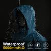 image33000ft Packable Rain Jacket Mens Lightweight Waterproof Rain Shell Jacket Raincoat with Hood for Golf Cycling WindbreakerLight Blue