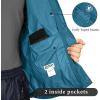 image33000ft Packable Rain Jacket Mens Lightweight Waterproof Rain Shell Jacket Raincoat with Hood for Golf Cycling WindbreakerLight Blue