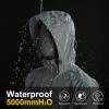 image33000ft Packable Rain Jacket Mens Lightweight Waterproof Rain Shell Jacket Raincoat with Hood for Golf Cycling WindbreakerLight Grey