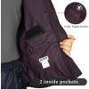 image33000ft Packable Rain Jacket Mens Lightweight Waterproof Rain Shell Jacket Raincoat with Hood for Golf Cycling WindbreakerPurple