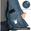 image33000ft Packable Rain Jacket Mens Lightweight Waterproof Rain Shell Jacket Raincoat with Hood for Golf Cycling WindbreakerRoyal Blue
