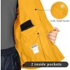 image33000ft Packable Rain Jacket Mens Lightweight Waterproof Rain Shell Jacket Raincoat with Hood for Golf Cycling WindbreakerYellow