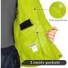 image33000ft Packable Rain Jacket Mens Lightweight Waterproof Rain Shell Jacket Raincoat with Hood for Golf Cycling WindbreakerYellowgreen