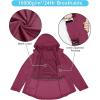 image33000ft Packable Rain Jacket Women Lightweight Waterproof Raincoat with Hood Cycling Bike Jacket WindbreakerCherry Red