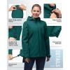 image33000ft Packable Rain Jacket Women Lightweight Waterproof Raincoat with Hood Cycling Bike Jacket WindbreakerDark Cyan