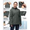 image33000ft Packable Rain Jacket Women Lightweight Waterproof Raincoat with Hood Cycling Bike Jacket WindbreakerGrey