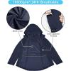 image33000ft Packable Rain Jacket Women Lightweight Waterproof Raincoat with Hood Cycling Bike Jacket WindbreakerNavy