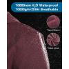 image33000ft Packable Rain Jacket Women Lightweight Waterproof Raincoat with Hood Cycling Bike Jacket WindbreakerWine Red